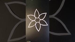 How to make easy paper snowflake shorts snowflakes part 51craft creative art yt papercrafts [upl. by Disario422]