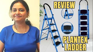 Plantex Premium steel foldable ladder 5 steps unboxing amp review🔥Best Ladder for Home🪜 [upl. by Bartlet]