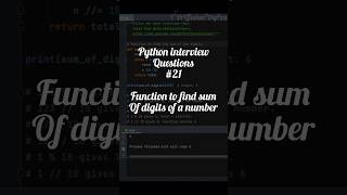 Python IQ 21ytshortspython viralvideotrendingcoding interview shortsviralvideo viralshorts [upl. by Chaffinch780]