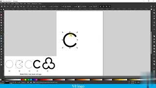 Inkscape  Vẽ logo [upl. by Annoled]
