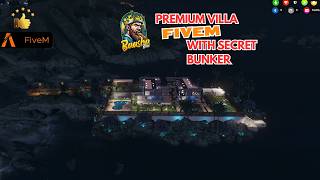 Fivem MLO With BUNKER Fivem Mafia Mansion  Custom Fivem Villa [upl. by Noscire]