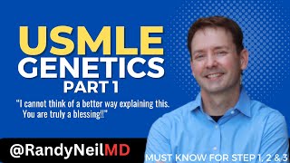 USMLE STEP 1 GENETICS THE BASICS w Questions [upl. by Ahsiad]