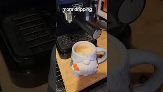 Making Latte at home using delonghi espresso machine [upl. by Jinny]