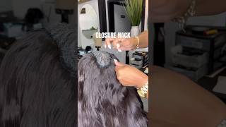 2x6 Closure Hack  Clear Thread  Amber Nicole Hair  Brazilian Bundles closure hdlace sewin [upl. by Nivlag362]