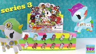 Tokidoki Unicornos Full Set Case Unboxing Series 3 Toy Review  PSToyReviews [upl. by Xirtaeb]