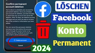 So löschen Sie ein FacebookKonto dauerhaft 2024 einfache Methode [upl. by Eineeuq]