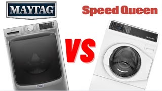 Best Front Load Washer vs The Competition Speed Queen VS Maytag [upl. by Leffen]