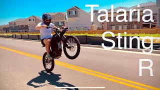 Talaria Sting R EBike Wheelie Practice First Ride [upl. by Ieso183]