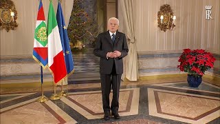 Mattarella nel discorso di fine anno quotContro la guerra fare spazio alla cultura della pacequot [upl. by Bunker]