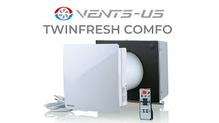 VENTSUS TwinFresh Comfo Ductless SingleRoom Ventilation Fan [upl. by Aneerahs]