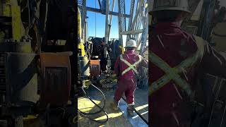 Trip pipe in hole rig pipes drilling oil tripping [upl. by Ecineg]