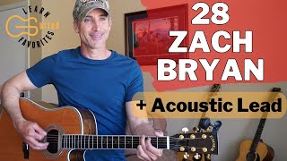 28 by Zach Bryan  Guitar Tutorial [upl. by Ntsuj]