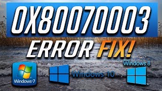 Fix Windows Update Error 0x80070003 in Windows 1087 2024 Tutorial [upl. by Allesiram]