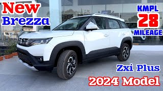 New 2024 Model Maruti Suzuki Brezza Zxi Plus Review  Brezza On Road Price  Brezza zxi 2024 [upl. by Notnad]