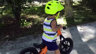 Little biker evolution 1 to 3 yrs old  Strider Balance Bike [upl. by Imot249]