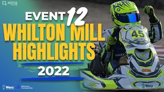 HIGHLIGHTS  Whilton Mill  British Kart Championships  Event 12 [upl. by Kcirdlek240]