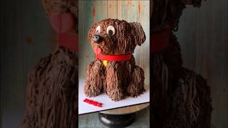 TUTORIAL ON HOW TO CARVE A DOG SHAPED CAKE  NO FONDANT BEAUTIFUL CAKE BY MASTERCHEF OINDRILA [upl. by Aratas]