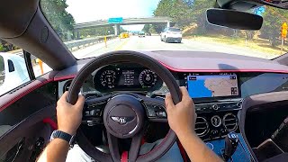 2025 Bentley Continental GT Speed First Edition PHEV  POV Test Drive Binaural Audio [upl. by Kuebbing]