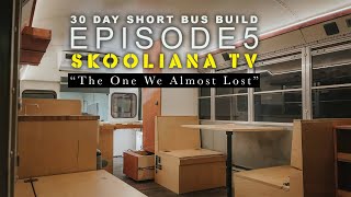 30 Day Short Bus Build  Electrical Cabinetry amp Plumbing  SKOOLIE CONVERSION [upl. by Eleahcim]