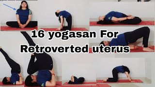 16 yogasan for Retroverted uterus [upl. by Verdi972]