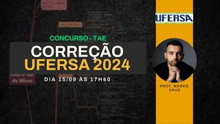 UFERSA  correção de legislação TAE 2024 [upl. by Lowndes]