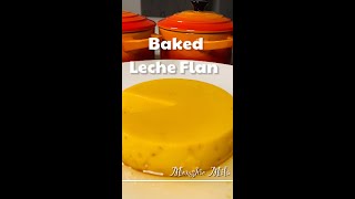 Baked Leche Flan  Quick and easy filipino dessert  How to make leche flan shorts [upl. by Violet]