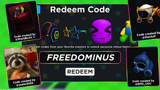 20 NEW CODES FOR FREE ITEMS in UGC LIMITED CODES ROBLOX [upl. by Odranar]