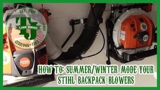 How to Change Your Stihl BR 600700800 to WinterSummer Mode [upl. by Einahpit]