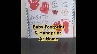 Diy Baby foot hand Name dob frame at Home❤️🥰😘subscribe shortsfeed ytshorts trending yt fyp [upl. by Clementia395]