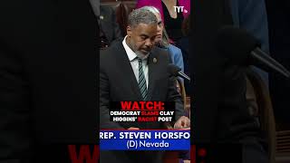 Steven Horsford Calls For The House To CENSURE Clay Higgins [upl. by Neukam559]