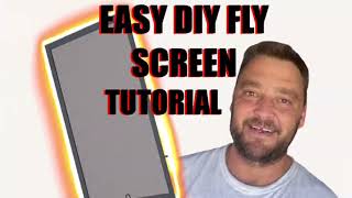 DIY FLYSCREEN TUTORIAL FOR BEGINNERS [upl. by Reich]