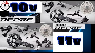 LO NUEVO DE SHIMANO M5100 Y M4100 11Y 10 VELOCIDADES BICICLETASCICLISMOMTB [upl. by Darsie974]