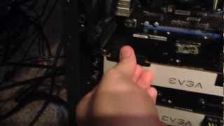 Installing and Configuring Nvidia SLI on 2 EVGA GTX 670 Video Cards [upl. by Elvah]