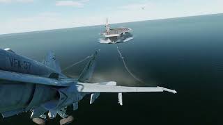 DCS Hornet Carrier Ops with Gonky [upl. by Bonnibelle25]