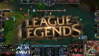 C9 vs TSM Playoff Final Highlights Game 1 S4 NA LCS Summer 2014 Playoffs Cloud 9 vs Team Solomid [upl. by Aknayirp]