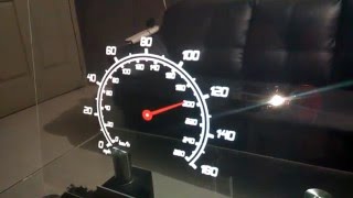 HUD DISPLAY CAR SPEEDOMETER ON OUR TRANSPARENT LASER PHOTONIC DISPLAY PANEL [upl. by Ateikan]