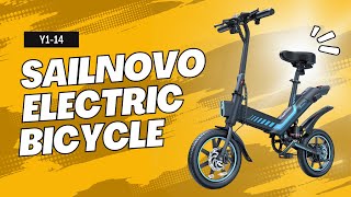 Sailnovo ‎Y114 Electric Bicycle Review  Electric Mini Bike [upl. by Guillema]