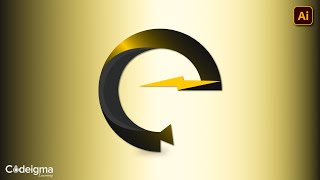 How to Make Letter C Logo Design in Illustrator Design 9 Lettermark Logo Series Codeigma Learning [upl. by Sparks]