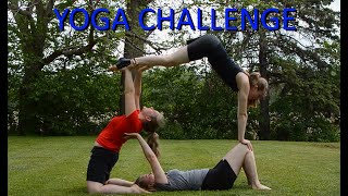 Trying THREE Person Yoga Poses Part 2 [upl. by Sallyann]