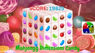 Mahjongg Dimensions  Score 19825 [upl. by Arrotal]