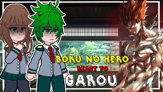 Boku no Hero MHA React to Garou  One PunchMan  Gacha react [upl. by Suoirrad]