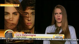 Cara Delevingne Talks About Paper Towns [upl. by Vala]