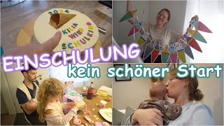 EINSCHULUNG  falsche Klasse  Torte  Schultüte  Familienvlog [upl. by Kowal227]