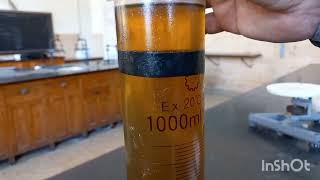 Experiment 4 Part 2  Determination of the coefficient of viscosity of viscous transparent liquid [upl. by Enerak]