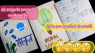 Math Frontpage designMORAL SCIENCE FRONTPAGE Borderdesigns Title page ideas [upl. by Winters]