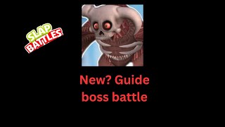 NEW GUIDE GLOVE SLAP BATTLES BOSS FIGHT [upl. by Wanfried]