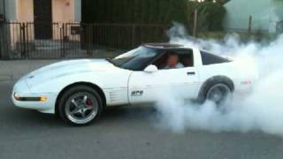 Corvette C4 LS7 By HPG Iceman burnout with linelock [upl. by Tugman67]