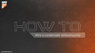 How to wire a condensate pump [upl. by Entirb]