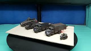 Selection of 172 scale vehicles for the Dora rail gun ongoing build [upl. by Asital]