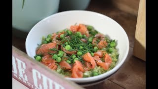 Pasta amp Risotto Risotto met gerookte zalm en pesto van erwten [upl. by Dazhahs]